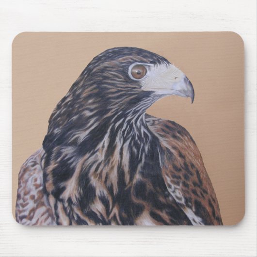 未熟ハリスホーク マウスパッド (正面)