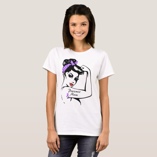 未熟児のお母さん癌のTシャツ Tシャツ (正面フル)