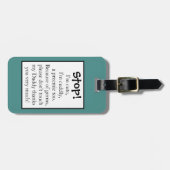 未熟児のベビーカーのラベルの倍は味方しました ラゲッジタグ (正面横)