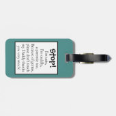 未熟児のベビーカーのラベルの倍は味方しました ラゲッジタグ (裏面横)