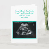 未生ベビーパパ父の日を期待 カード (正面)