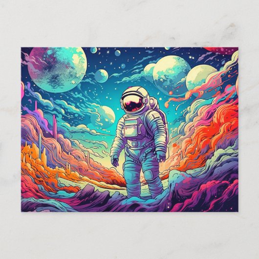 未知のイラストレーションに ポストカード (正面)