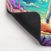 未知のイラストレーションに マウスパッド (コーナー)