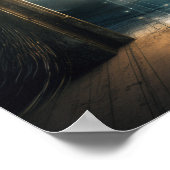 未知のデジタルアートポスターへのポータル ポスター (角)