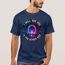未知のネオンポータル サイエンスフィクションTシャツ