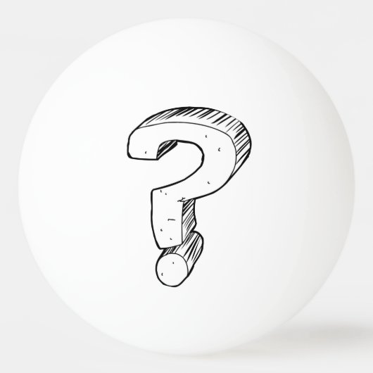 未知のピンポン球(中級) 卓球ボール (正面)