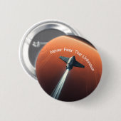 未知の世界を恐れない 缶バッジ (正面&裏面)