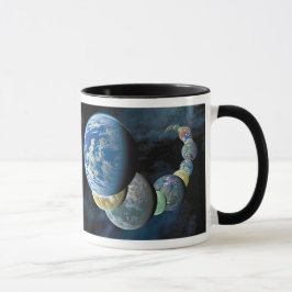 未知の世界 エイリアンの惑星モンタージュ マグカップ