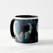 未知の世界 エイリアンの惑星モンタージュ マグカップ (正面左)