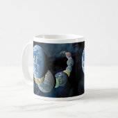 未知の世界 エイリアンの惑星モンタージュ マグカップ (正面左)