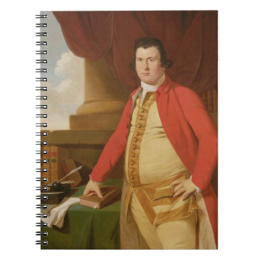 未知の人、c.1764-69 (キャンバスの油) ノートブック (正面)