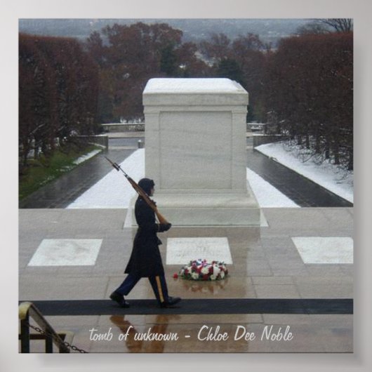 未知の墓 – アーリントン ポスター (正面)