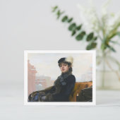 未知の女性のポートレート、イヴァン・クラムスコイ ポストカード (スタンド正面)