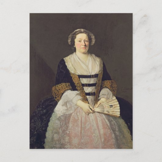 未知の女性のポートレート ポストカード (正面)