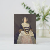 未知の女性のポートレート ポストカード (スタンド正面)