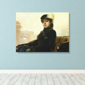 未知の女性のポートレート, 1883 キャンバスプリント (インサイチュ (ウッドフロア))