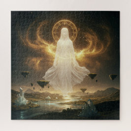 未知の宇宙に漂う神秘的な精神 ジグソーパズル