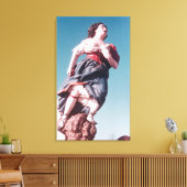 未知の帆船からの船首像 キャンバスプリント (インサイチュ (リビング))