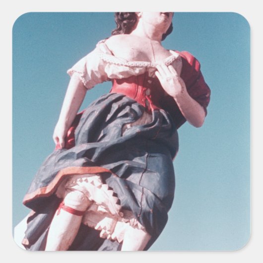 未知の帆船からの船首像 スクエアシール (正面)