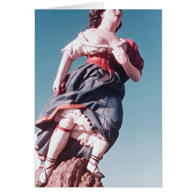 未知の帆船からの頭首 (正面)