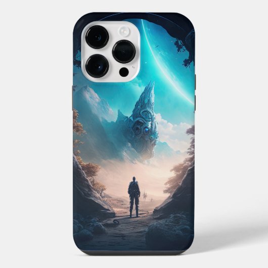 未知の惑星 iPhoneケース (裏面)