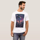 未知の探索 – 宇宙宇宙飛行士ポスター Tシャツ (正面フル)
