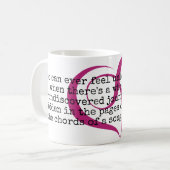 未知の旅行のマグ コーヒーマグカップ (正面左)