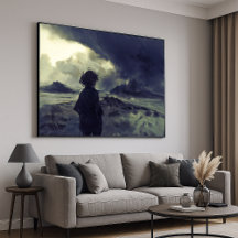 未知の旅 – モノクロ印象派アート