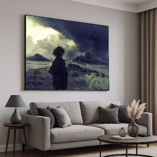 未知の旅 – モノクロ印象派アート ポスター