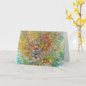 未知の木 カード (黄色い花)