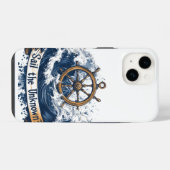 "未知の海へ" - 海を感じるデザイン iPhoneケース (裏面横)