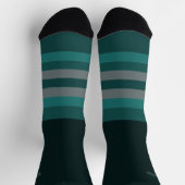 未知の男性ひそかに野生の緑のコントラスト ソックス (上部)
