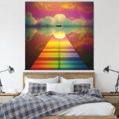 未知の目的地への道 キャンバスプリント (インサイチュ (寝室))