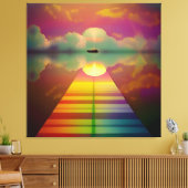 未知の目的地への道 キャンバスプリント (インサイチュ (リビング))