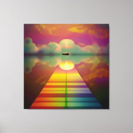 未知の目的地への道 キャンバスプリント