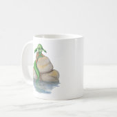 未知の種の人魚 コーヒーマグカップ (正面左)