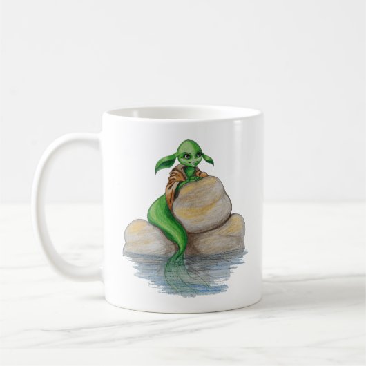 未知の種の人魚 コーヒーマグカップ (左)