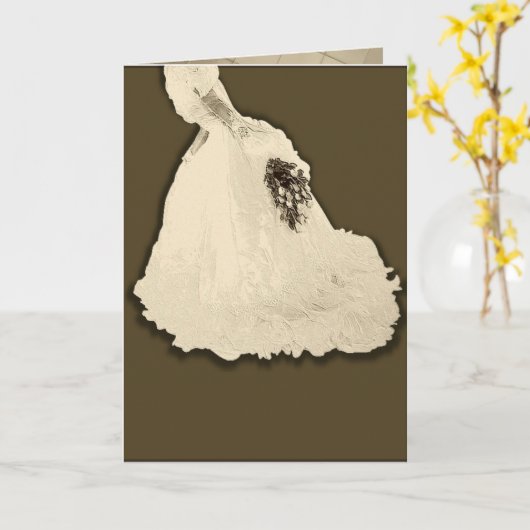 未知の花嫁 カード (黄色い花)