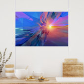 未知の領域 – 抽象芸術アートポスター ポスター (キッチン)