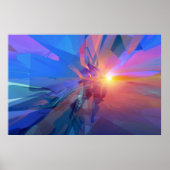 未知の領域 – 抽象芸術アートポスター ポスター (正面)