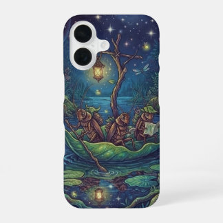 未知への旅 | 魔法の夜の森 iPhone 16ケース