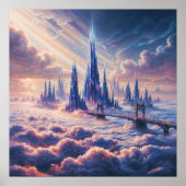 未知への架け橋 - ファンタジーアートスタイル ポスター (正面)