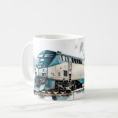 未知への電車の乗り物 コーヒーマグカップ (正面左)