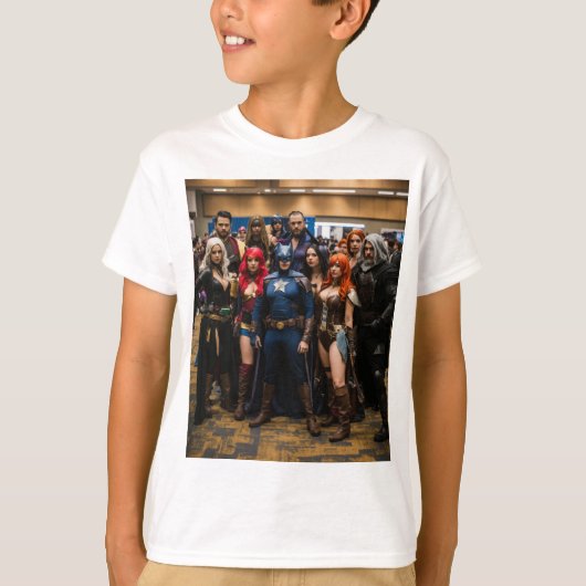 未知を探索する" "アドベンチャー待ち" "追跡する Tシャツ (正面)