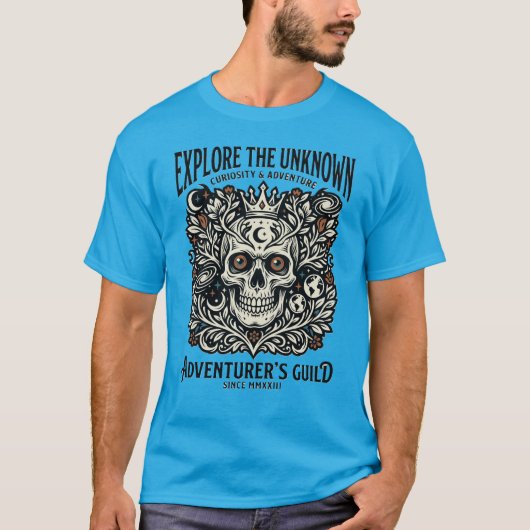 未知を探索せよ Tシャツ アドベンチャラーギルド コンパス (正面)