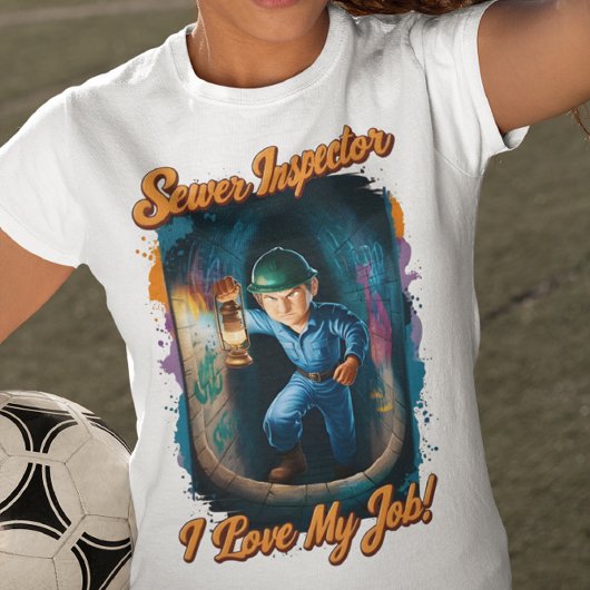 未知を照らす下水道監視員 Tシャツ