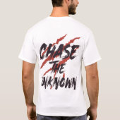 未知を追え - アーバングランジストリートウェアグラフィック Tシャツ (裏面)