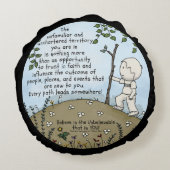 未知地 ラウンドクッション (裏面)