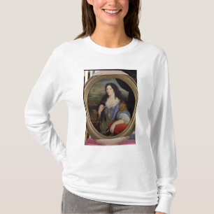 未知数のポートレートは前部の女性を学びました Tシャツ