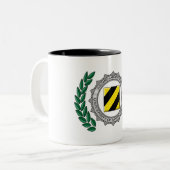 未確認動物学の危険の実験室大学 ツートーンマグカップ (正面左)